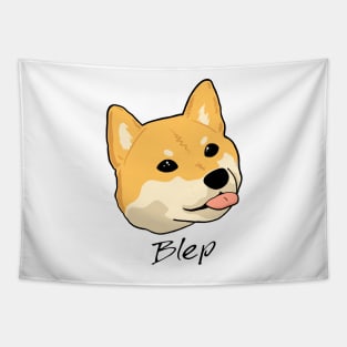 shiba inu blep tongue Tapestry