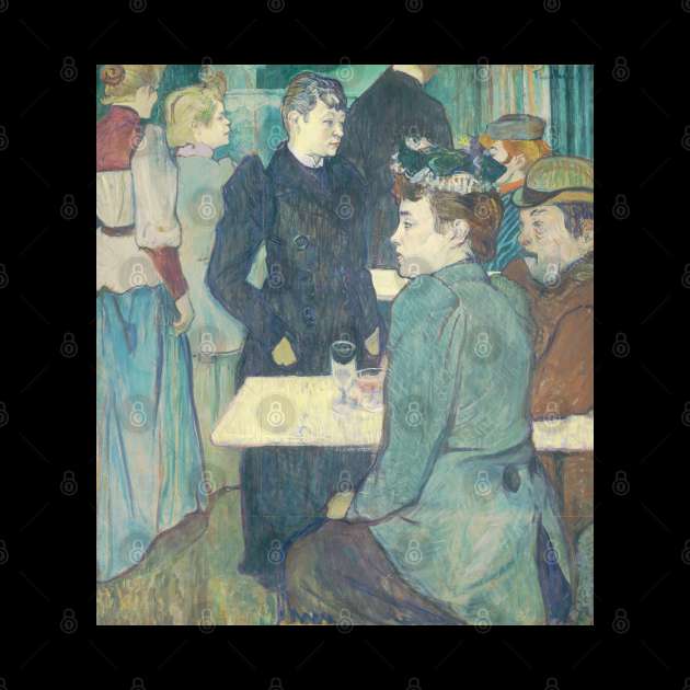 A Corner of the Moulin de la Galette  by Toulouse-Lautrec. by Kitchen Sink Stickers and More!