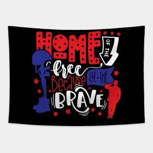 home Of The Free Because Of The Brave Tapestry