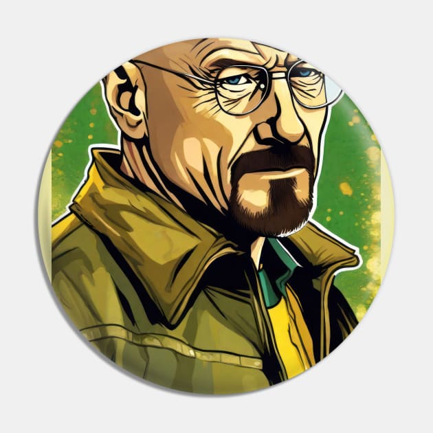 Walter White - Breaking Bad Pin by Buff Geeks Art