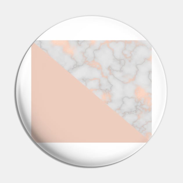 Rose gold marble and soft blush pink Pin by marbleco