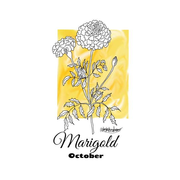 October birth flower - marigold by RebekahMahoney