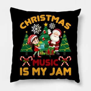 Christmas Music Funny Ugly Xmas Ugly Christmas Pillow