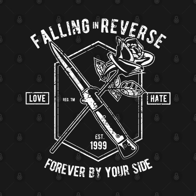 Falling in Reverse: Love and Hate Vintage Design by Jarecrow 