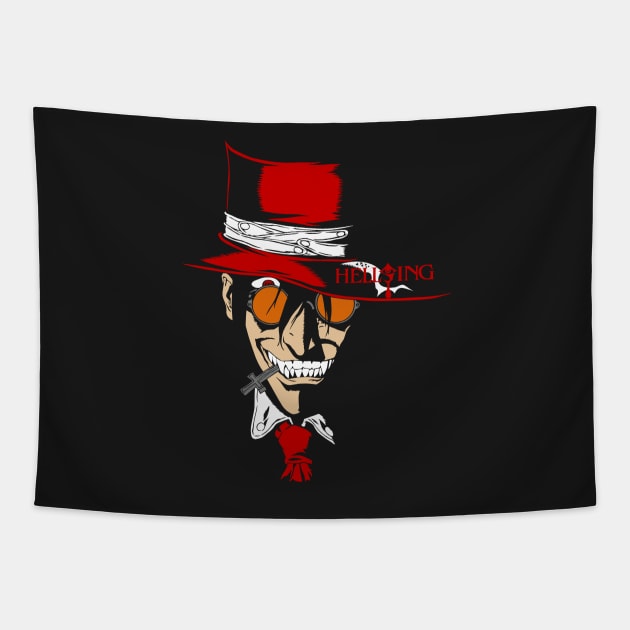 Vampire Man of Hellsing Anime (Alucard) Tapestry by malaqueen