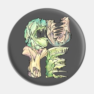 Dramabite Cute Typography Text Character Statement Undead Apocalypse Pin