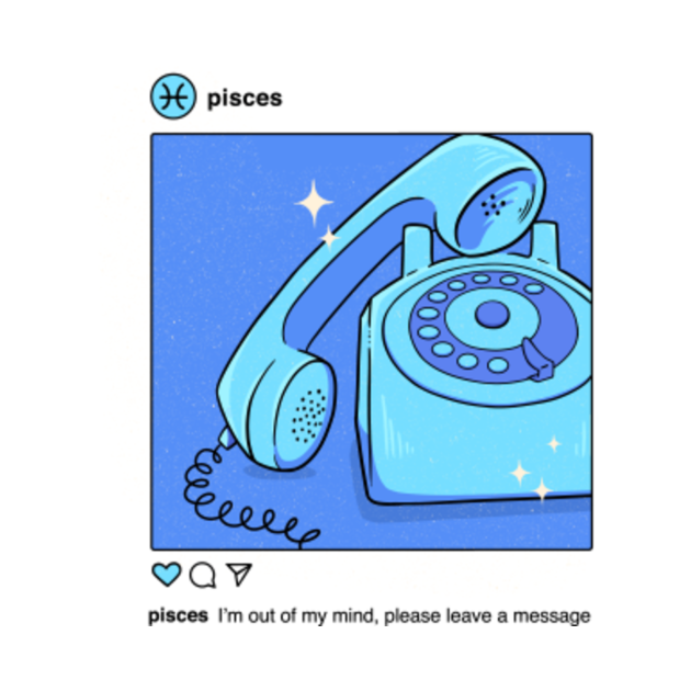 Pisces Instagram Horoscope TShirt TeePublic