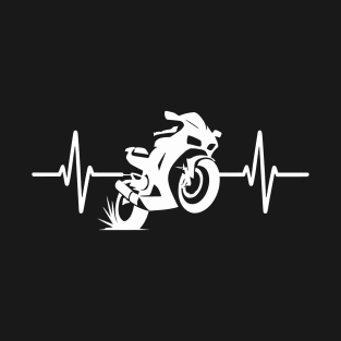 Sport Motorcycle Heartbeat T-Shirt