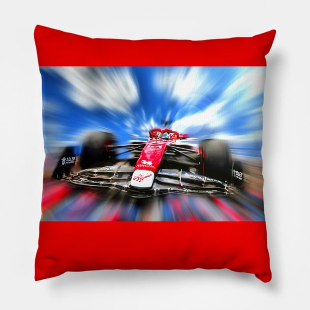 Alfa Romeo F1 - Season 2022 Pillow by DeVerviers