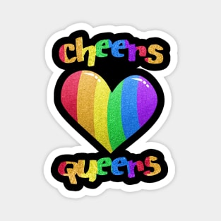 Cheers Queers Rainbow Magnet