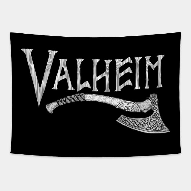 Valheim in White Tapestry by Magnetar