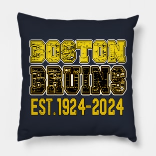 Vintage Bruins Est 1924-2024 Pillow