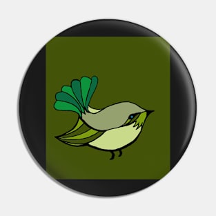 Green Birdy Pin