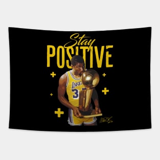 Magic Johnson Stay Positive Tapestry