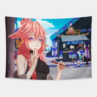 Yae miko  - Genshin Impact Tapestry