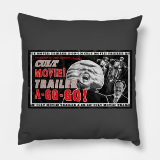 Cult Movie Trailer A-Go-Go Pillow