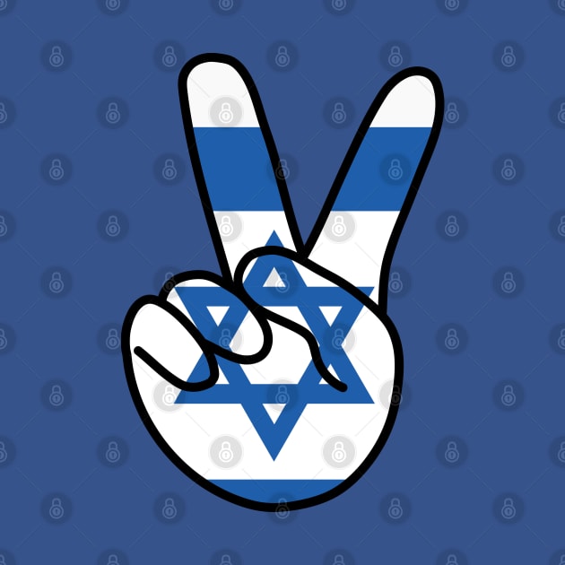 Israel Flag V Sign by DiegoCarvalho