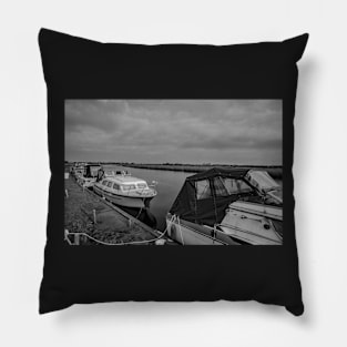 Boats on the River Yare, Norfolk Pillow