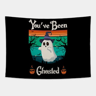 You've Been Ghosted Funny cute Halloween ghost Tapestry