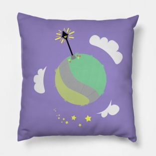 The Little Lamp Planet Pillow