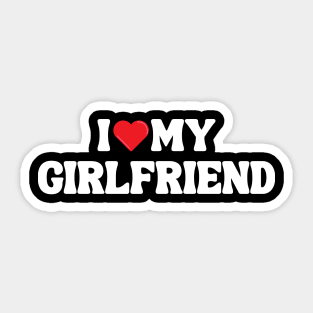 I Love My Boyfriend Sticker for Sale by PoeticDesign