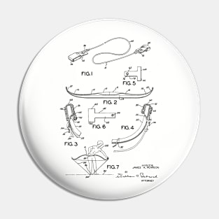 Archery Bow Stringer Vintage Patent Drawing Pin