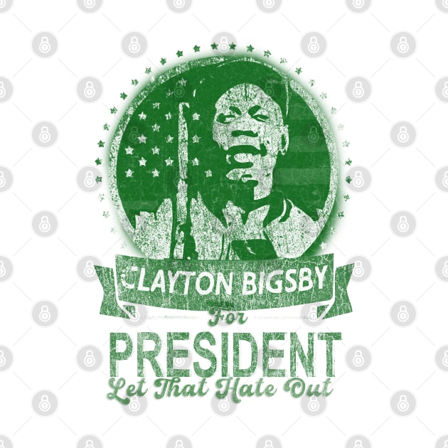 dave chappelle - Clayton Bigsby // Green solid style by Loreatees