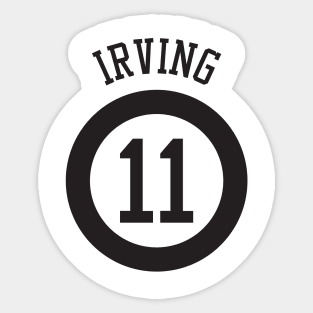Kyrie Irving Nets Jersey - Black Sticker for Sale by djstagge