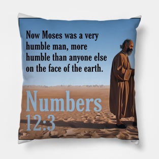 Numbers 12:3 Pillow