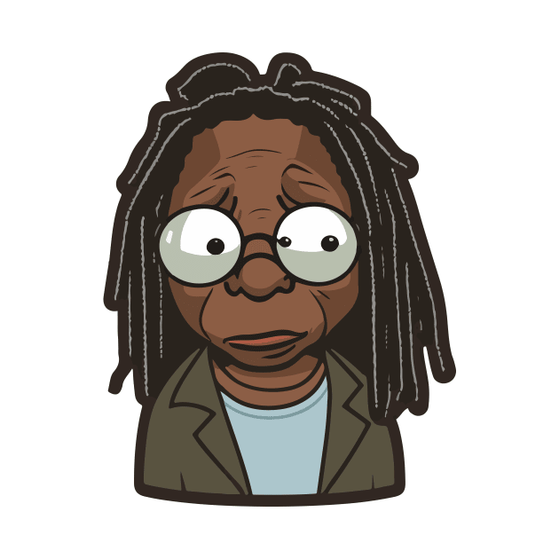 Whoopi Goldberg Cartoon. by vectrus