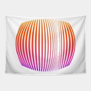 Pink stripes Linear pattern funny Tapestry