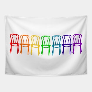 Improv Rainbow Chairs Tapestry