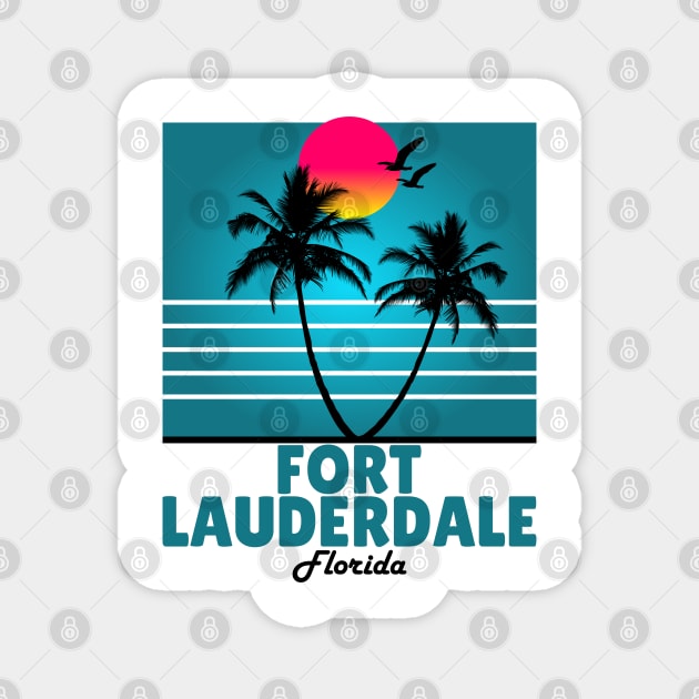 Fort Lauderdale Florida Souvenir T-Shirt T-Shirt Magnet by SunsetParadise