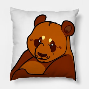 The Best Brown Panda Bear Pillow
