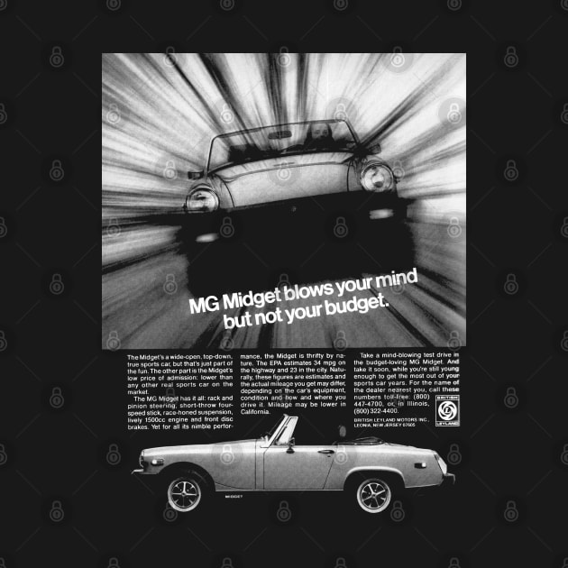 MG MIDGET - advert by Throwback Motors