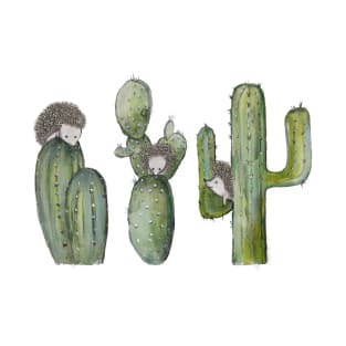 Hedgehogs on cactus T-Shirt