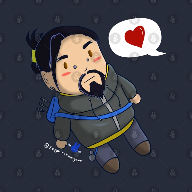 Chibi Hanzo by SapphireAngelBunny