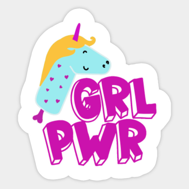 Unicorn Girl Power Unicorn Gifts For Women Sticker Teepublic