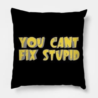 You Can't Fix Stupid Pillow