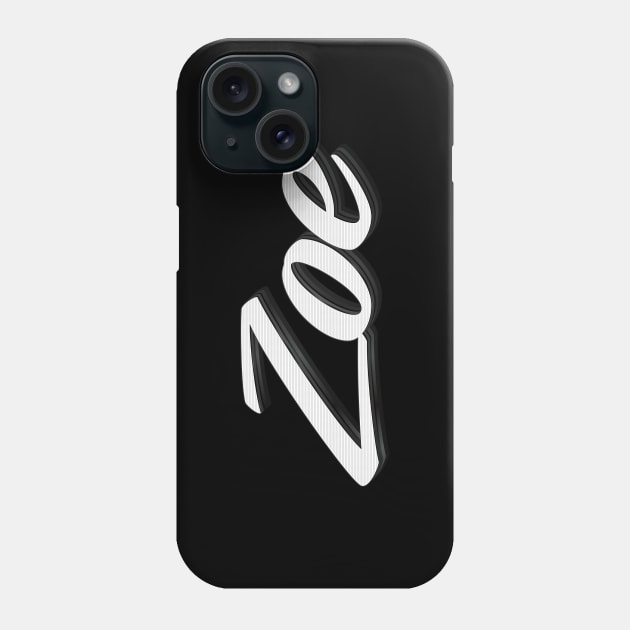 Zoe Zoey Name Phone Case by ProjectX23Red