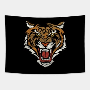 Game Day Tiger Vintage-Style Team Spirit Mascot Tapestry