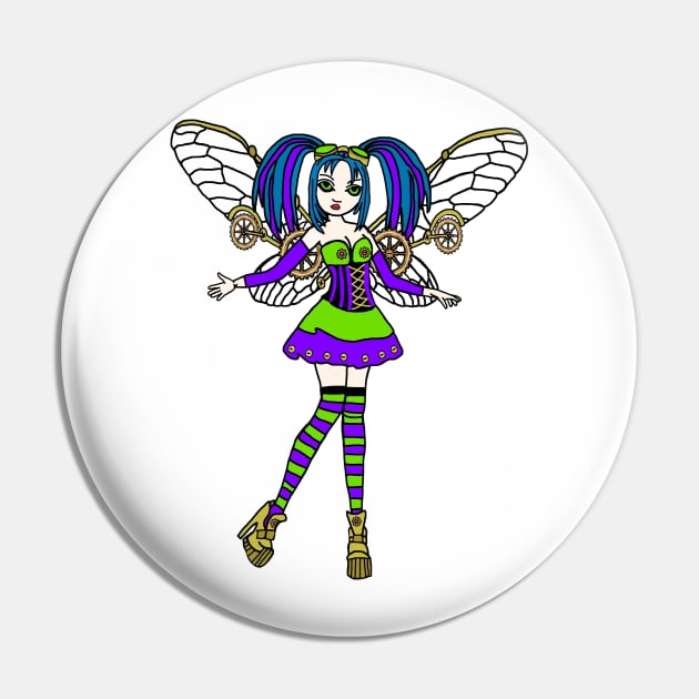 Steampunk Faerie Pin by imphavok