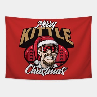 George Kittle Merry Christmas Tapestry