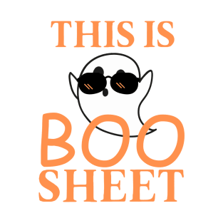 "This is boo sheet" funny cute ghost T-Shirt