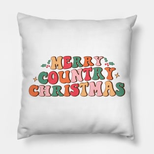 Merry Country Christmas Pillow