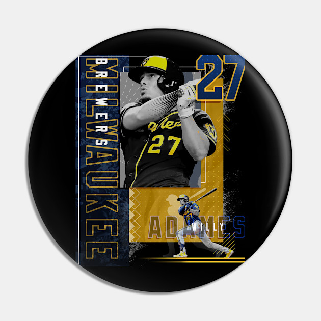 Willy Adames Baseball Paper Poster Brewers 2 - Willy Adames - Sticker