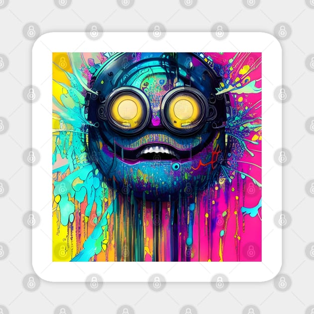 Neon Jelly Man Magnet by LyndiiLoubie