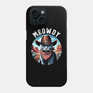 Elegant Emissary Trendy Tee Celebrating the Grace of Russian Blues Phone Case