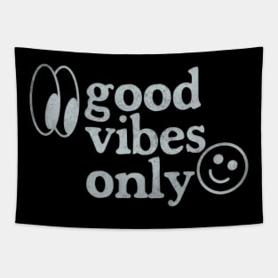 Good Vibes Only - Retro Faded Design Tapestry