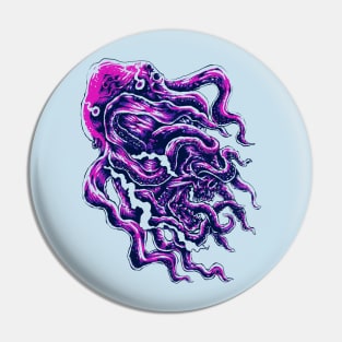 Violent octopus Pin